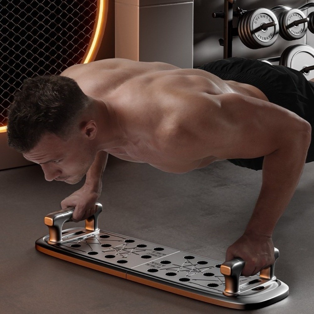 Push Up Board - Saplı, Taşınabilir, Kaymaz Yüzeyli, Katlanabilir Şınav