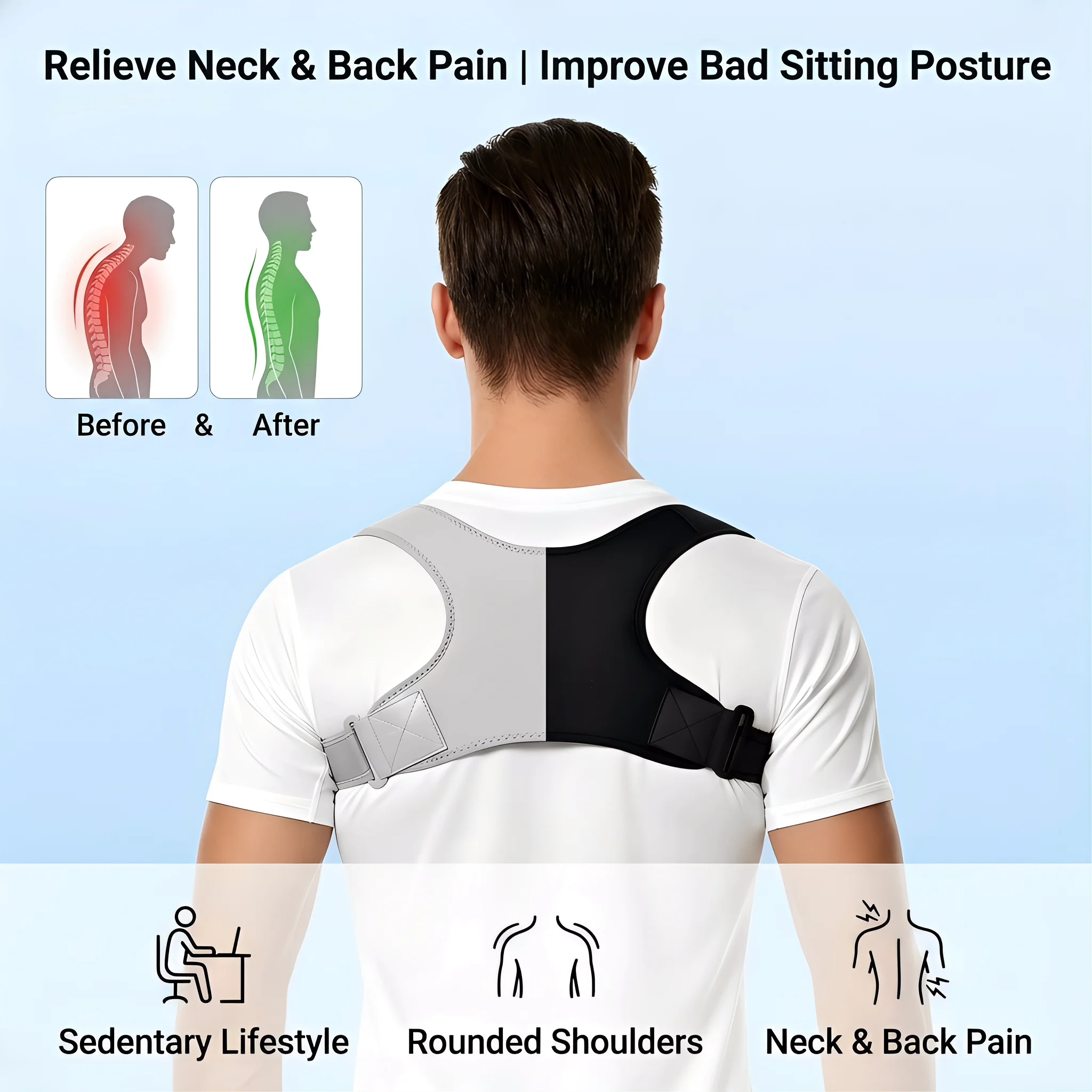 Unisex Görünmez Sırt Omuz Duru - Posture Corrector Back incelemesi ve fiyatı