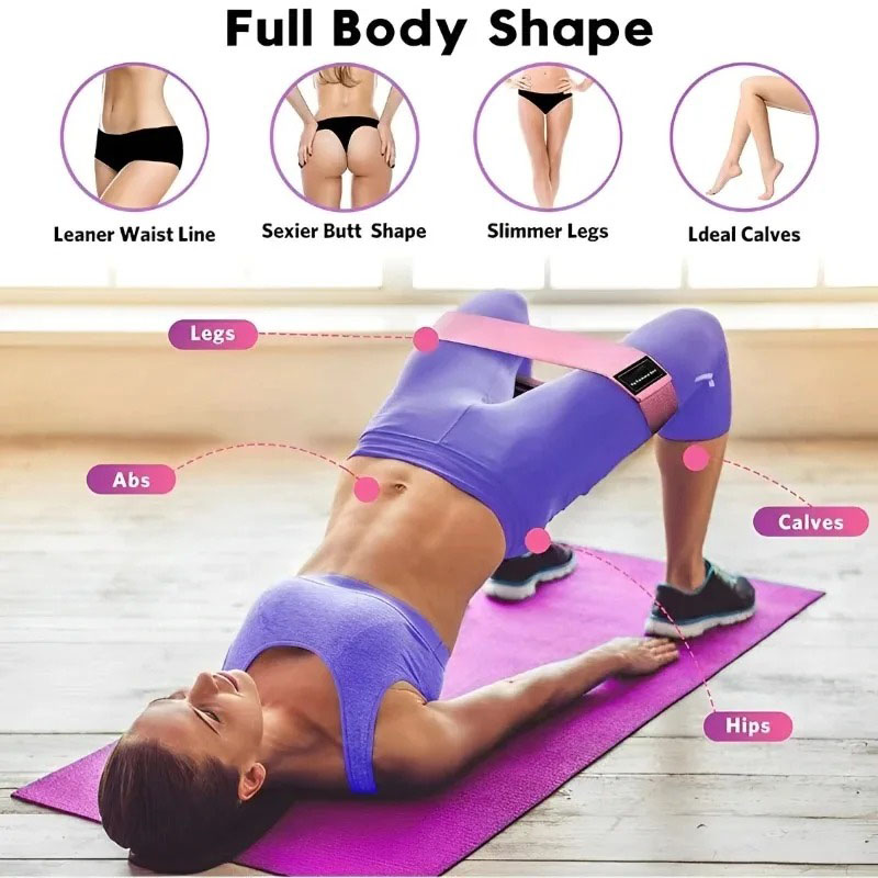 3 adet kumaş dirençli kalça ba - Yoga Fitness Resistance Band incelemesi ve fiyatı